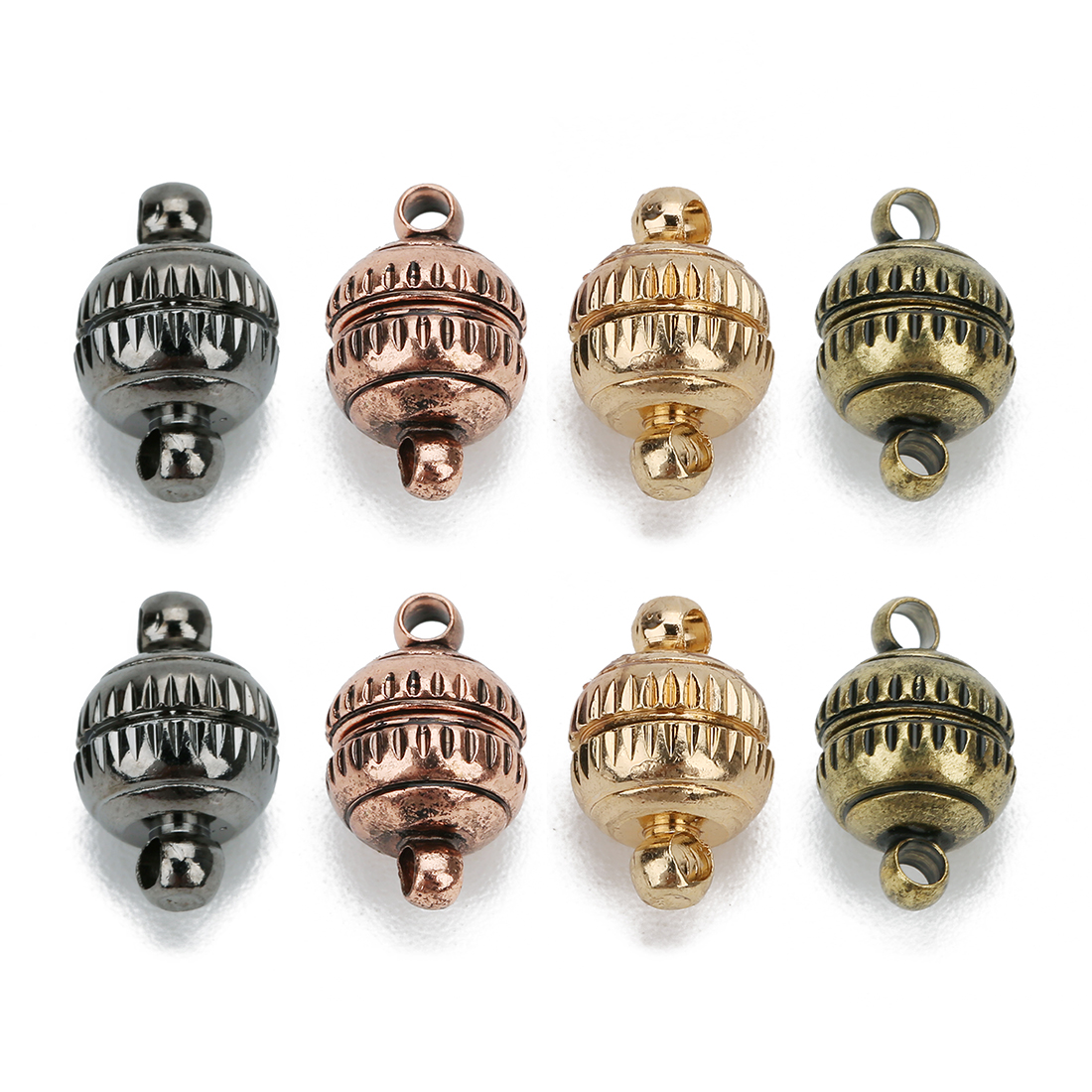 Jewelry Making Class - 5pcs/lot Copper Strong Magnetic Clasps Round