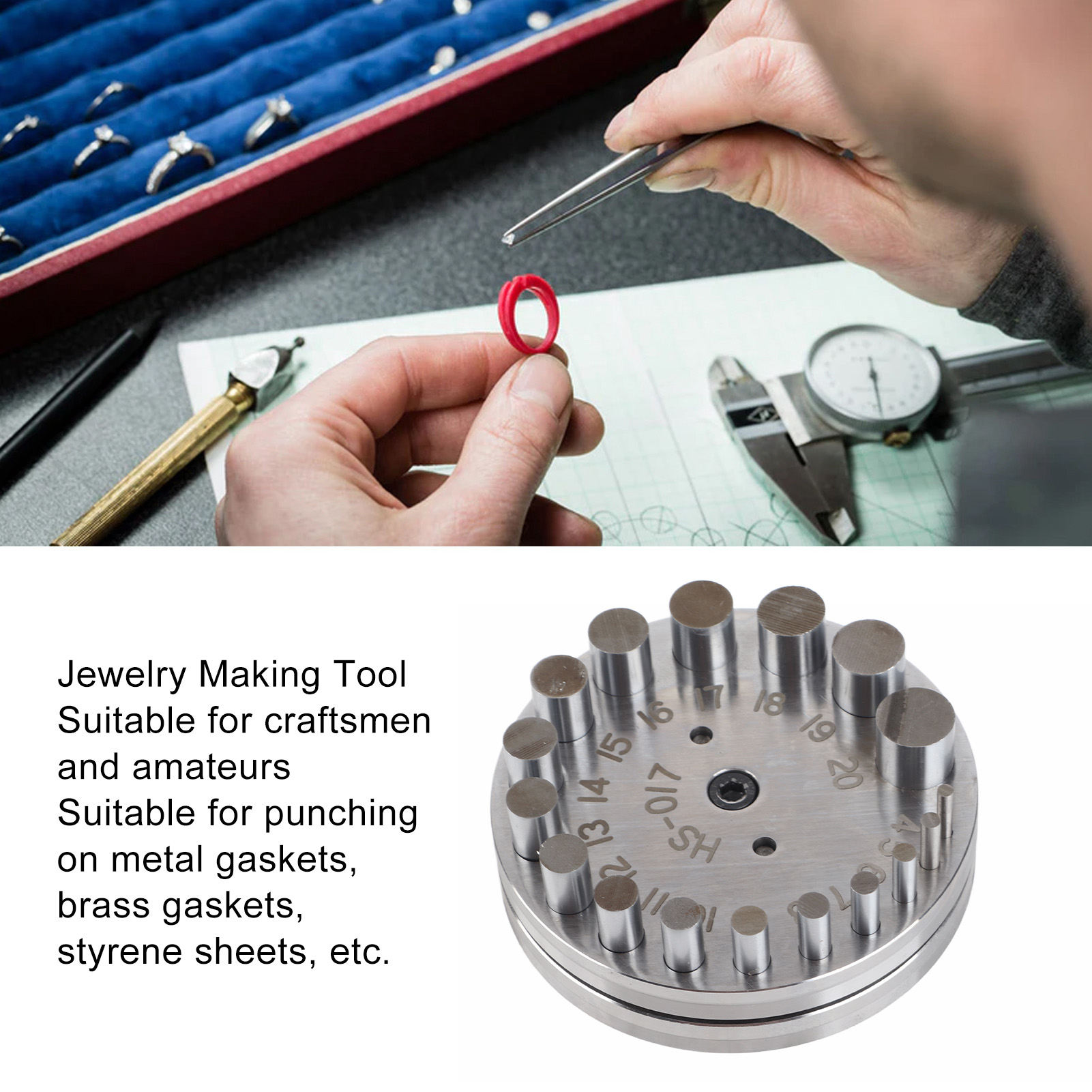 Jewelry Making Table - Round Disc Cutter Set Professional Steel