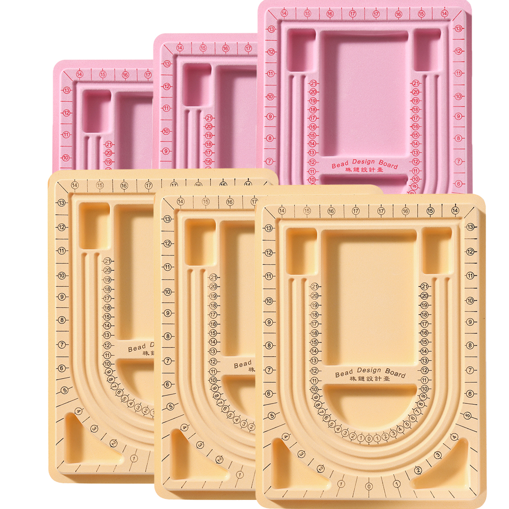 Jewelry Making Table - 1pcs/lot Colorful Flockeda Bead Board Measuring