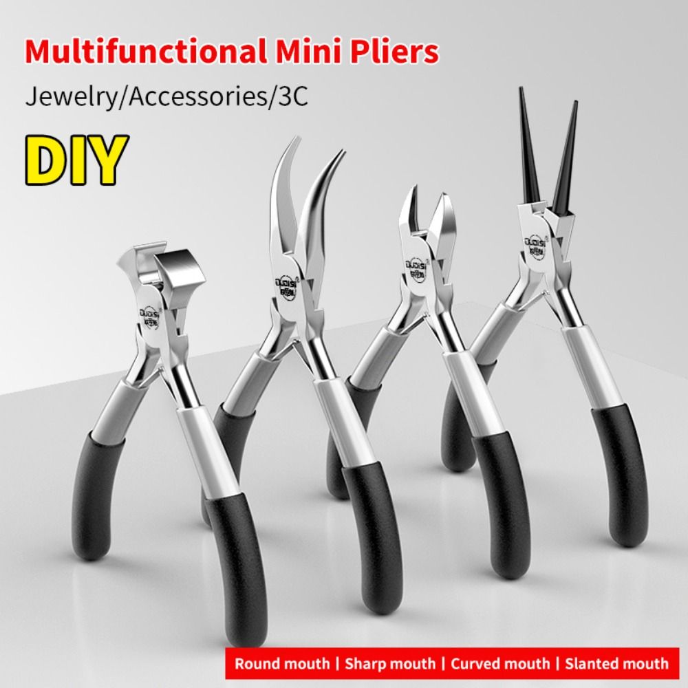 Jewelry Making Needle Nose Pliers - 5 Inch Mini Pliers Diagonal Pliers