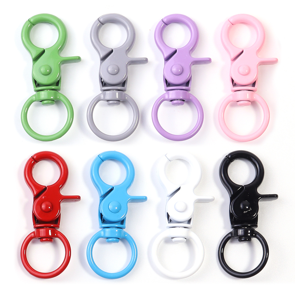 Jewelry Making Class - 5Pcs/Lot Colorful Swivel Lobster Clasp Hooks