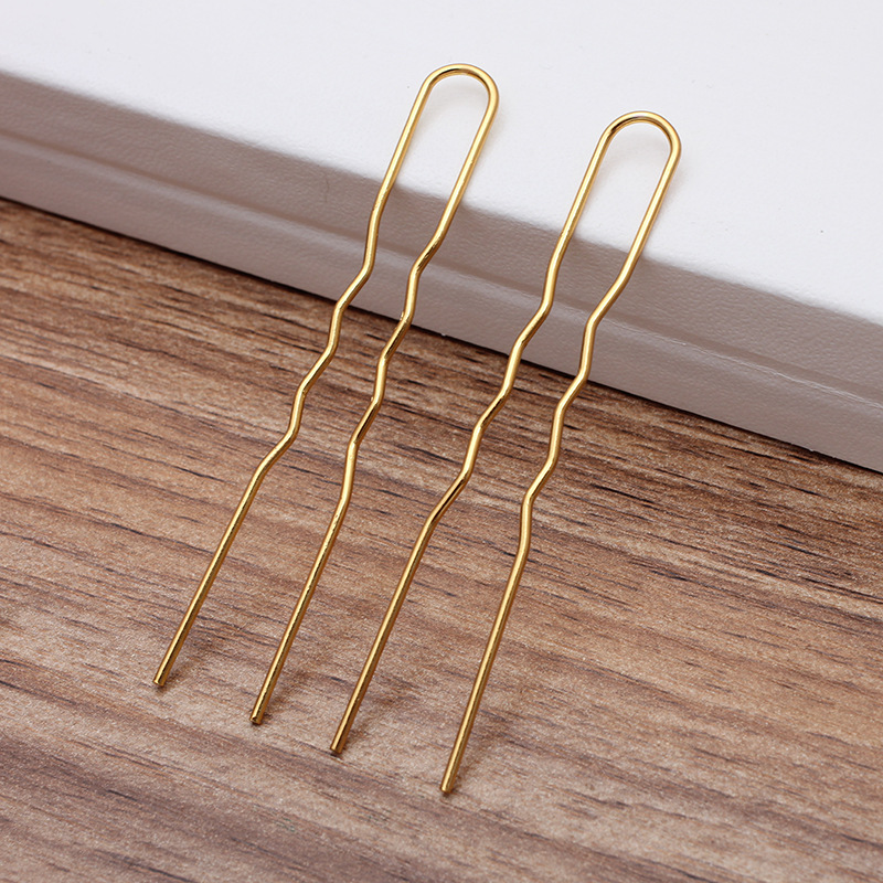Jewelry Making Workshops - 50Pcs Simple U Shape Metal Hairpin