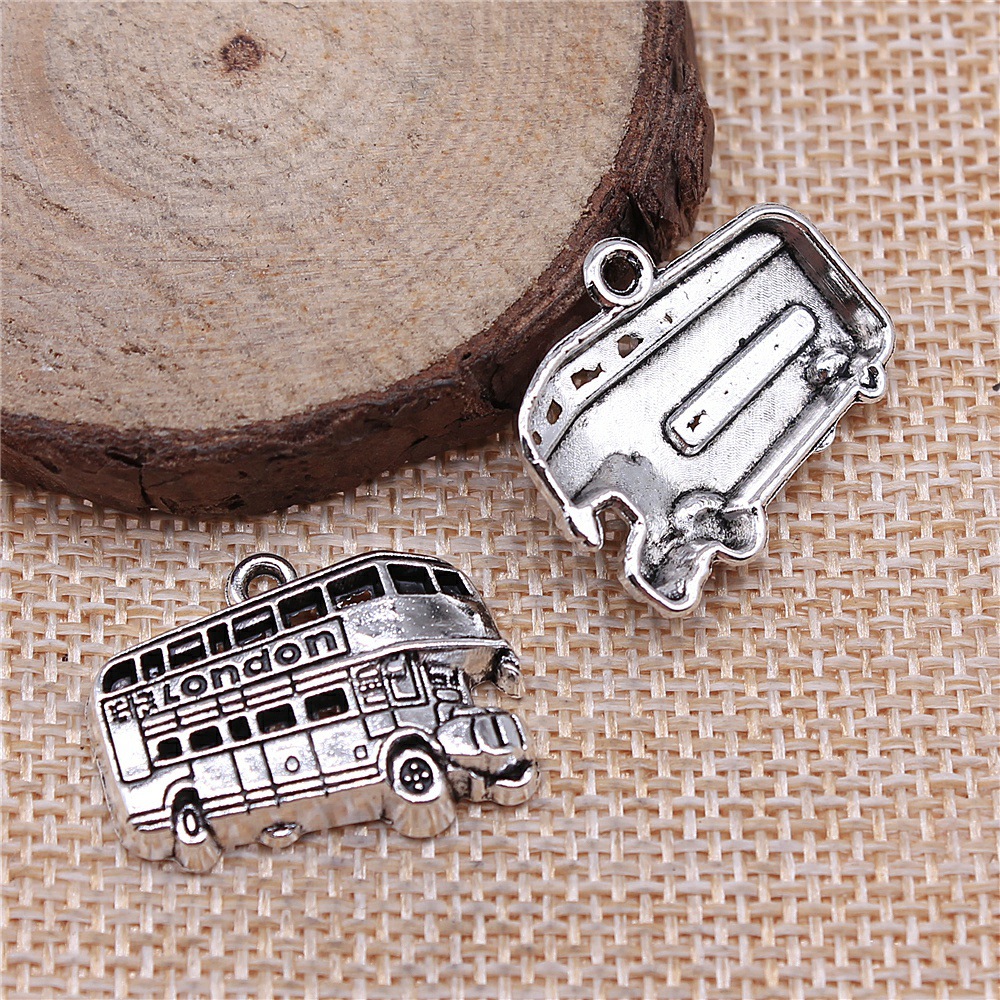 Jewelry Making In London - IFOCUS 10pcs/Lot London Bus Charms For