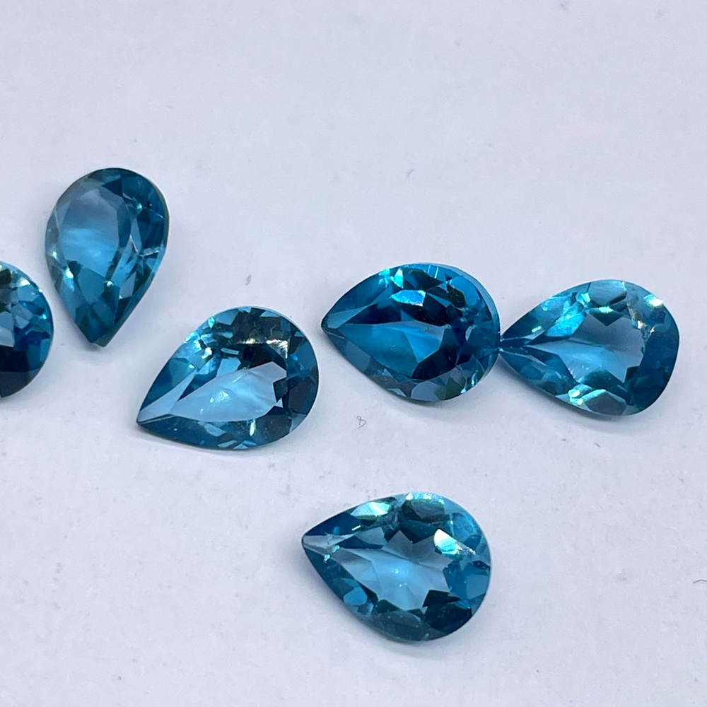 Jewelry Making In London - 2pcs Natural Stone London Blue Topaz