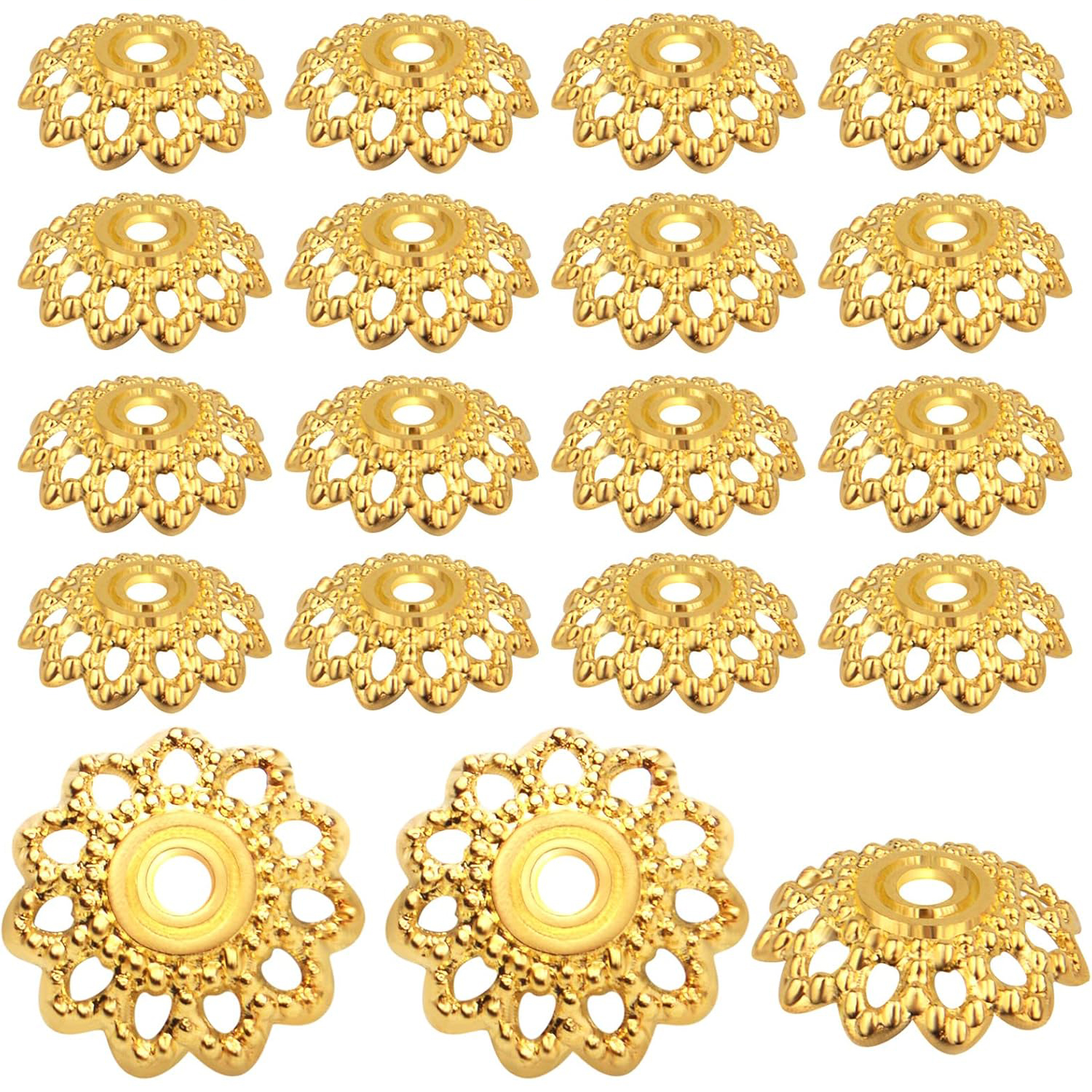 Jewelry Making Bali - 200 Pieces Bead Caps Spacer Beads