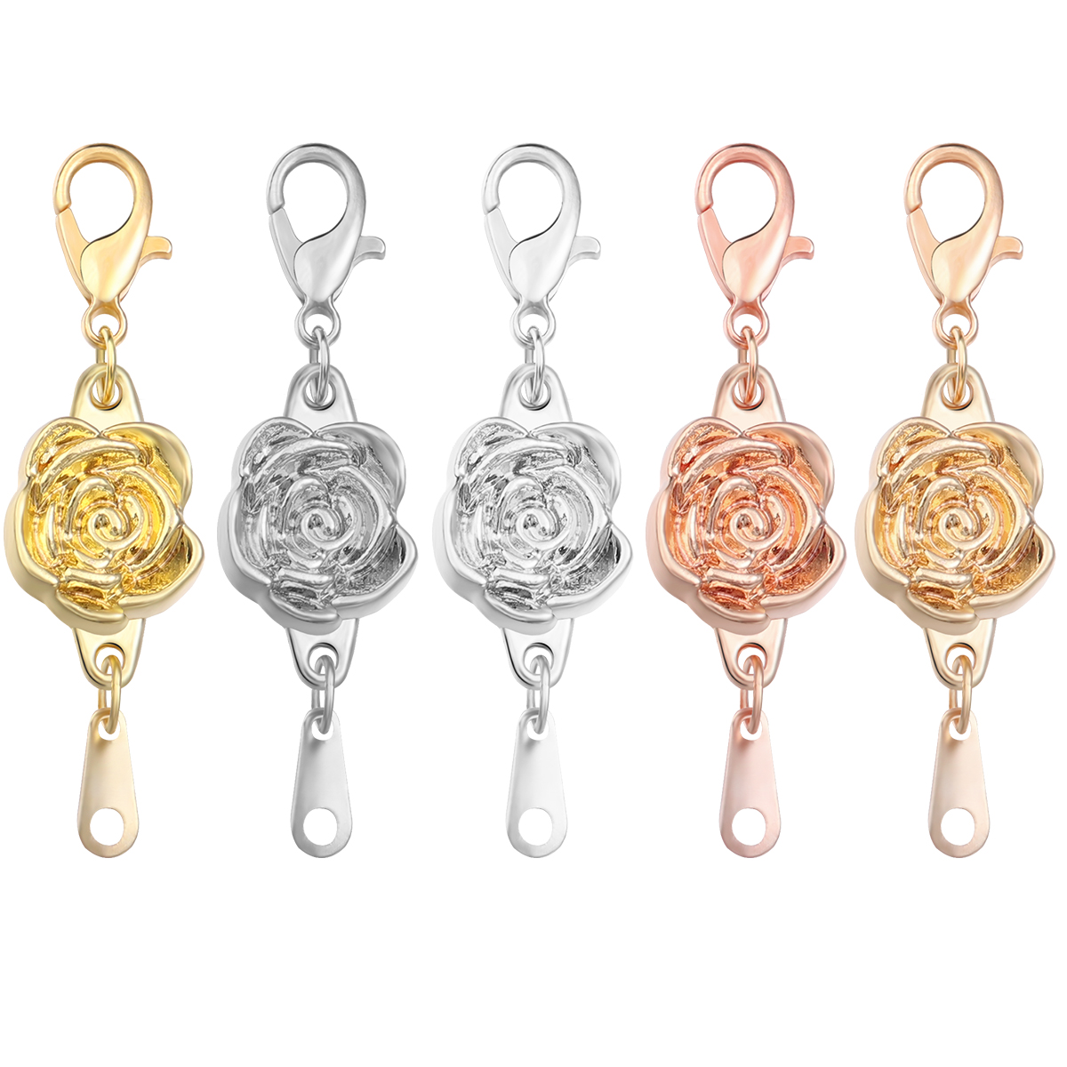 Jewelry Making Class - 5pcs/lot Strong Magnetic Clasps Alloy Rose