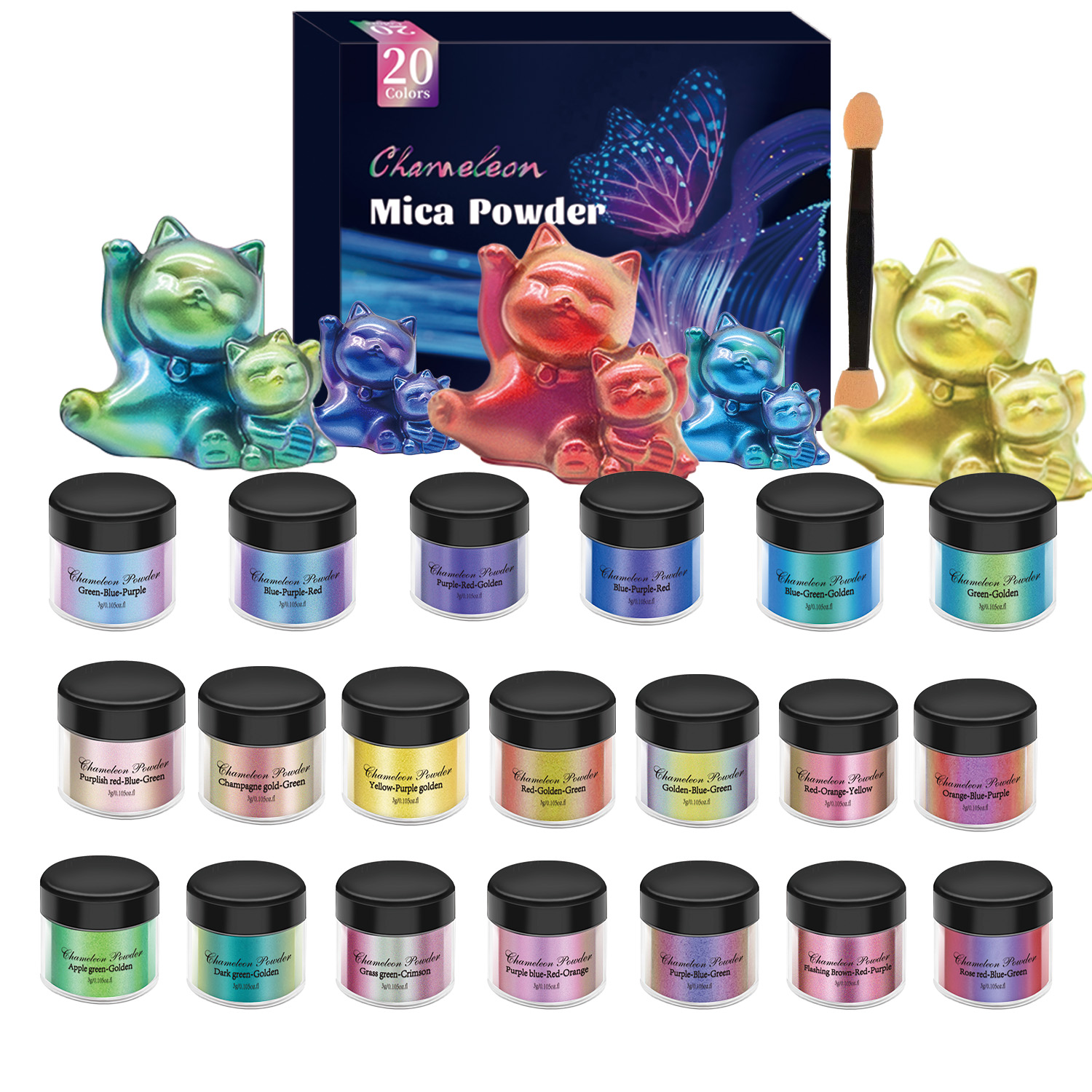 10/20pcs Mirror Chameleons Pig - Jewelry Making Workshops のレビューと価格