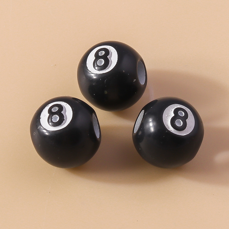 50pcs Resin 3D Black No 8 Bill - Jewelry Making Table のレビューと価格