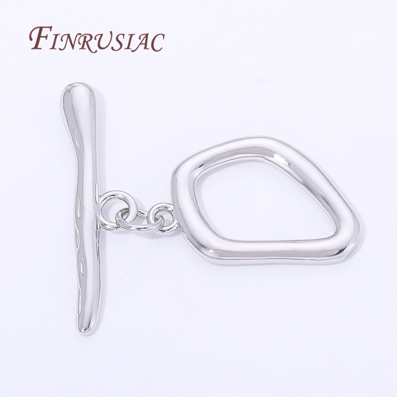 2/4/6Pcs Rhodium Plated Toggle - Toggle Clasp Gold のレビューと価格
