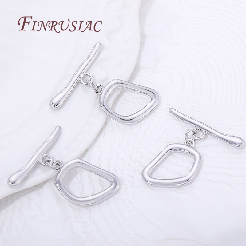 2/4/6Pcs Rhodium Plated Toggle - Toggle Clasp Gold のレビューと価格