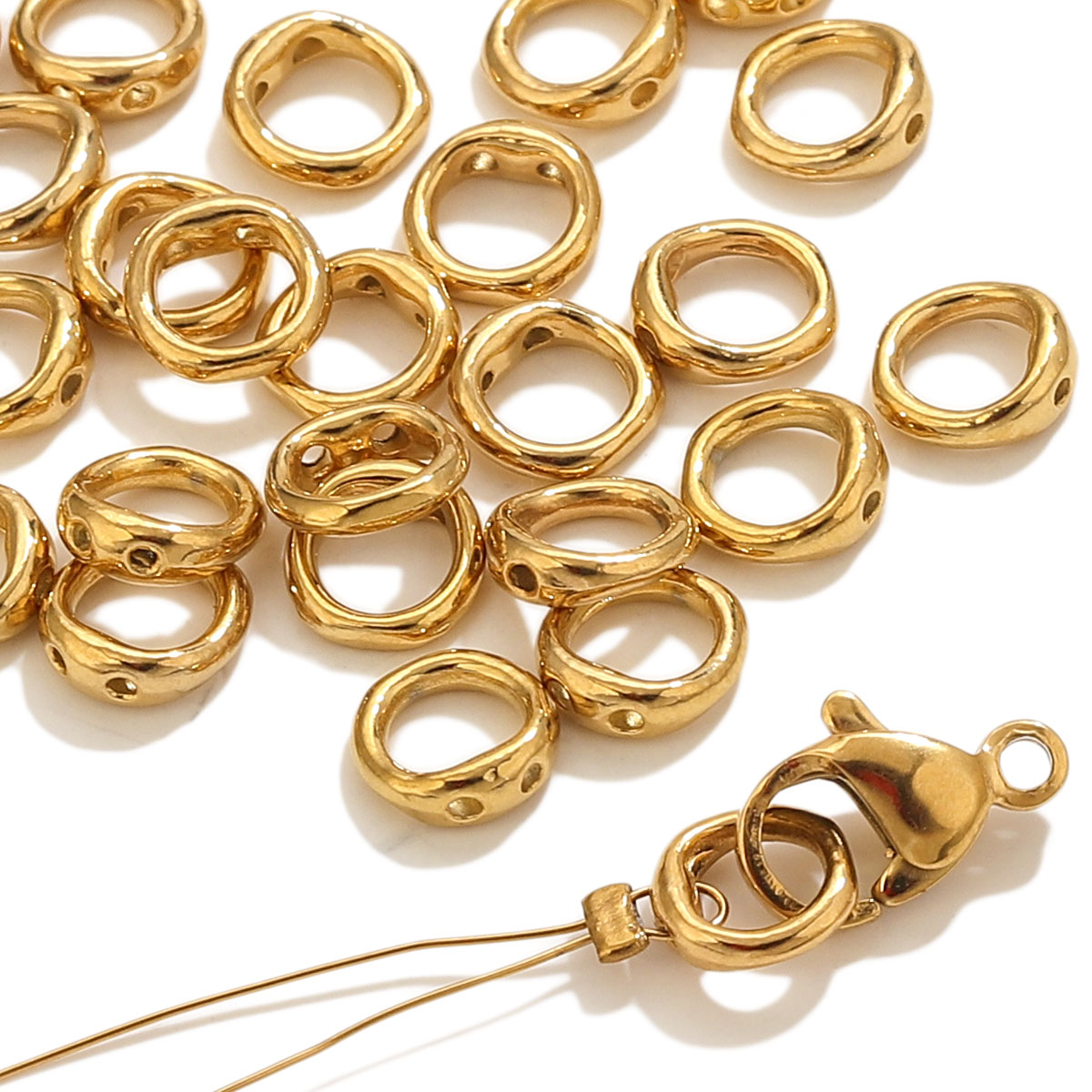 20pcs Stainless Steel Clasps E - Jewelry Making Class のレビューと価格
