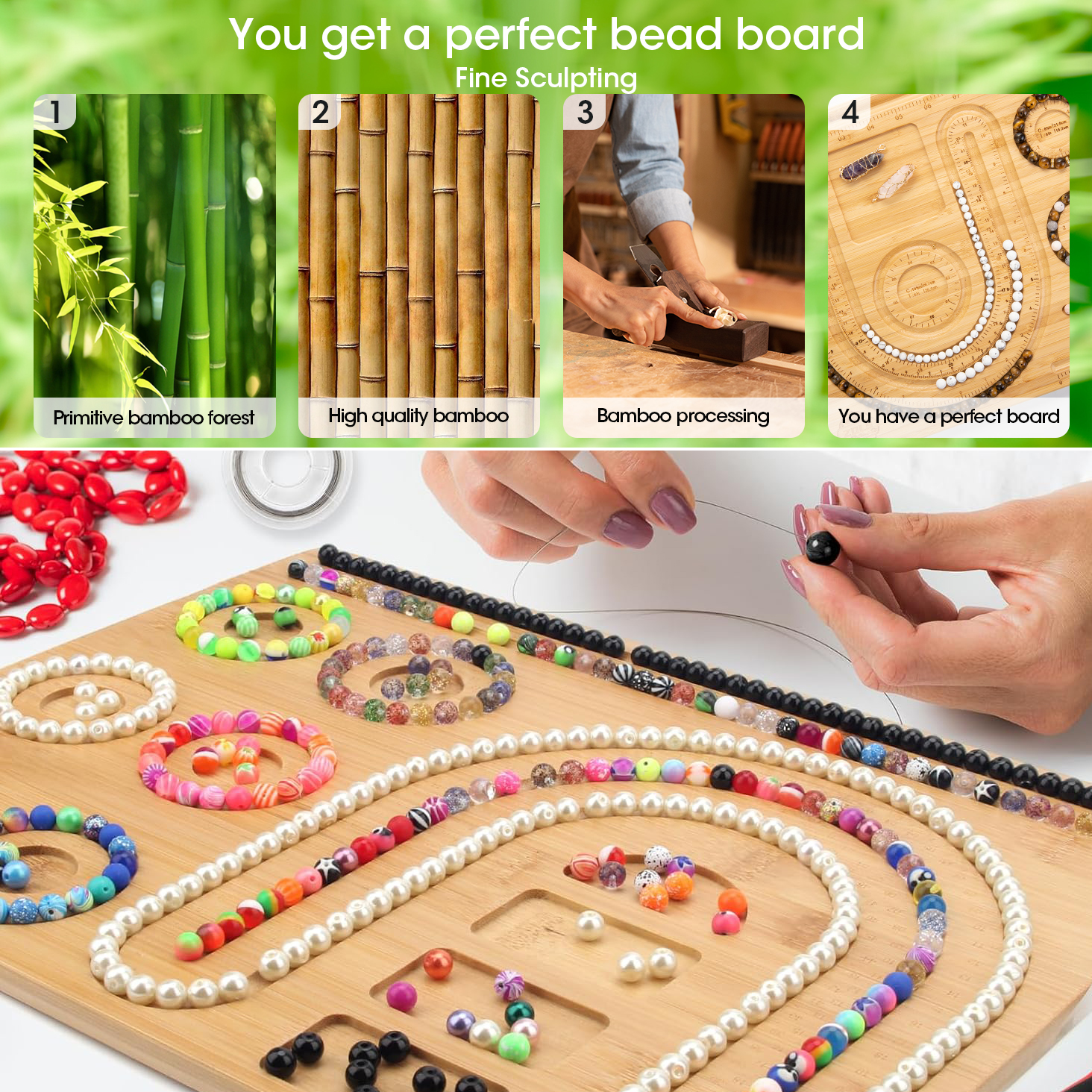 Wooden Beading Design Board Ba - Jewelry Making Table のレビューと価格