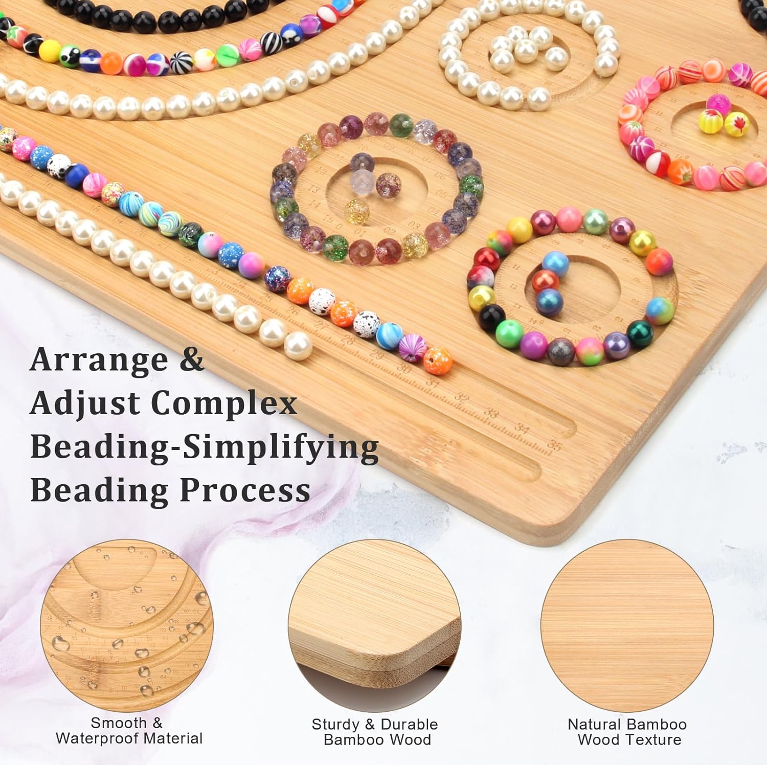 Wooden Beading Design Board Ba - Jewelry Making Table のレビューと価格