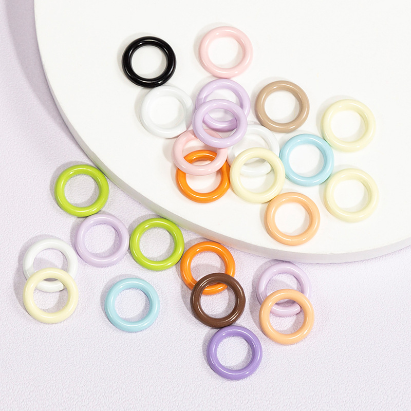 50pcs 9mm Mix Color Soldered C - Jump Ring Assorted のレビューと価格