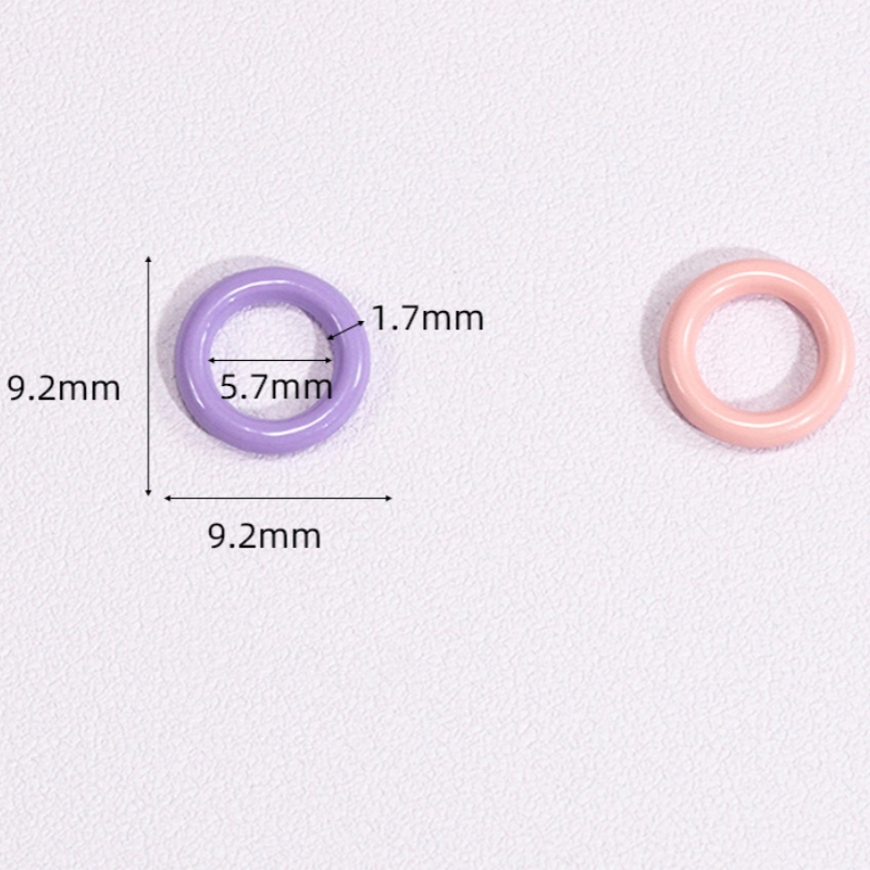 50pcs 9mm Mix Color Soldered C - Jump Ring Assorted のレビューと価格