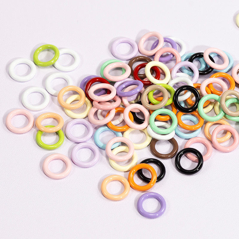 50pcs 9mm Mix Color Soldered C - Jump Ring Assorted のレビューと価格