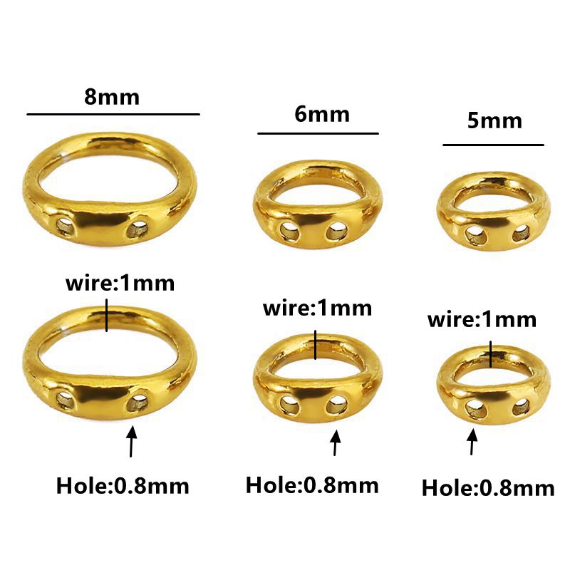 30pcs 5/6/8mm Stainless Steel  - Jewelry Making Class のレビューと価格