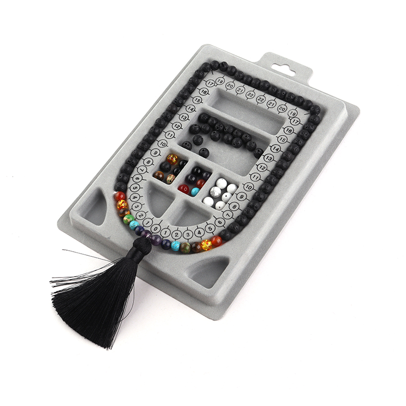 1PC Grey Flocked Bead Board Br - Jewelry Making Table のレビューと価格