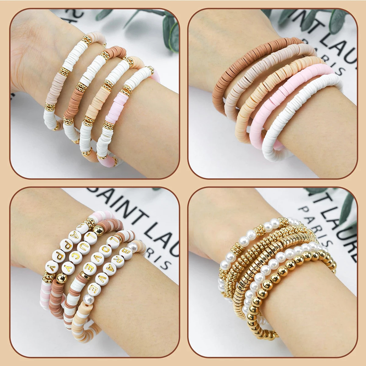 1970pcs light pink clay bead s - Jewelry Making Tutorials のレビューと価格