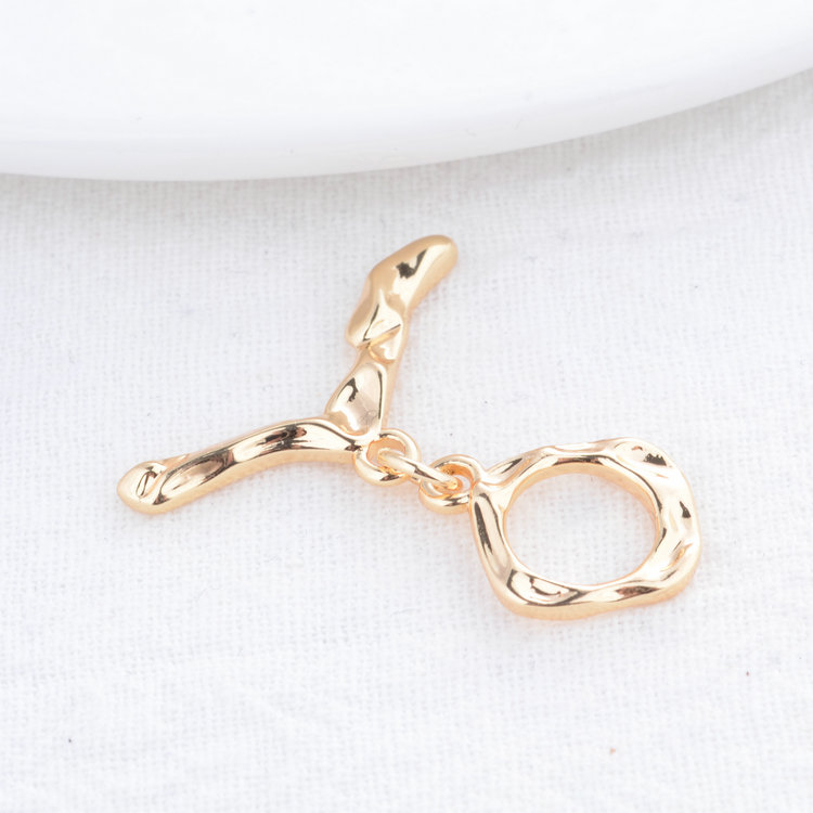 25*13.5MM 14K Gold Color Plate - Toggle Clasp Gold のレビューと価格