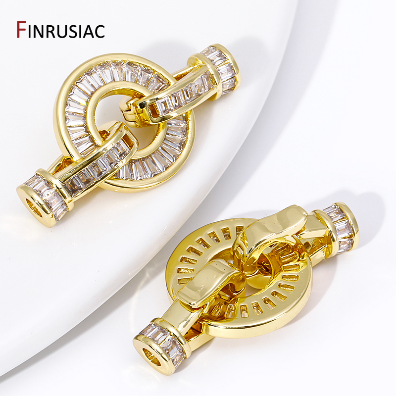 Trendy 18K Gold Plated Brass P - Toggle Clasp Gold のレビューと価格
