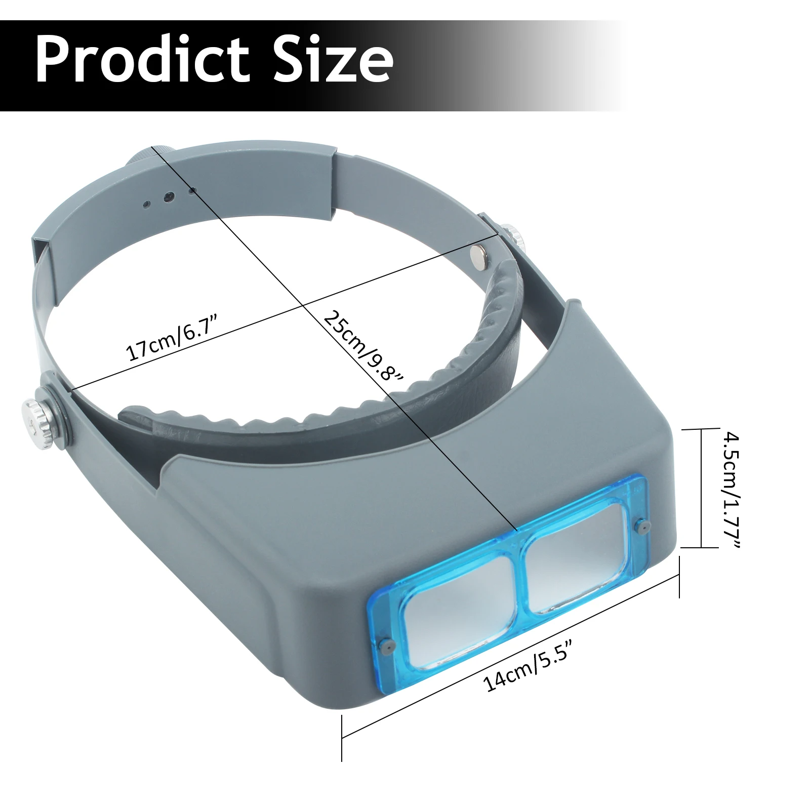 Head-Mounted Double Lens Magni - Jewelry Making Glasses のレビューと価格