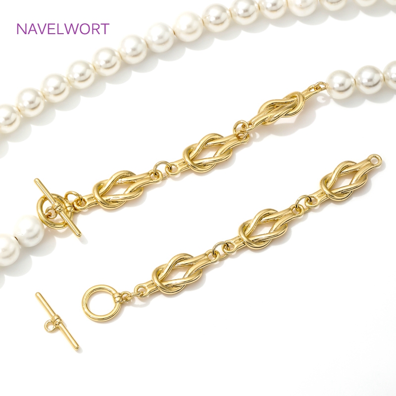 18K Gold Plated OT Clasps Togg - Toggle Clasp Gold のレビューと価格