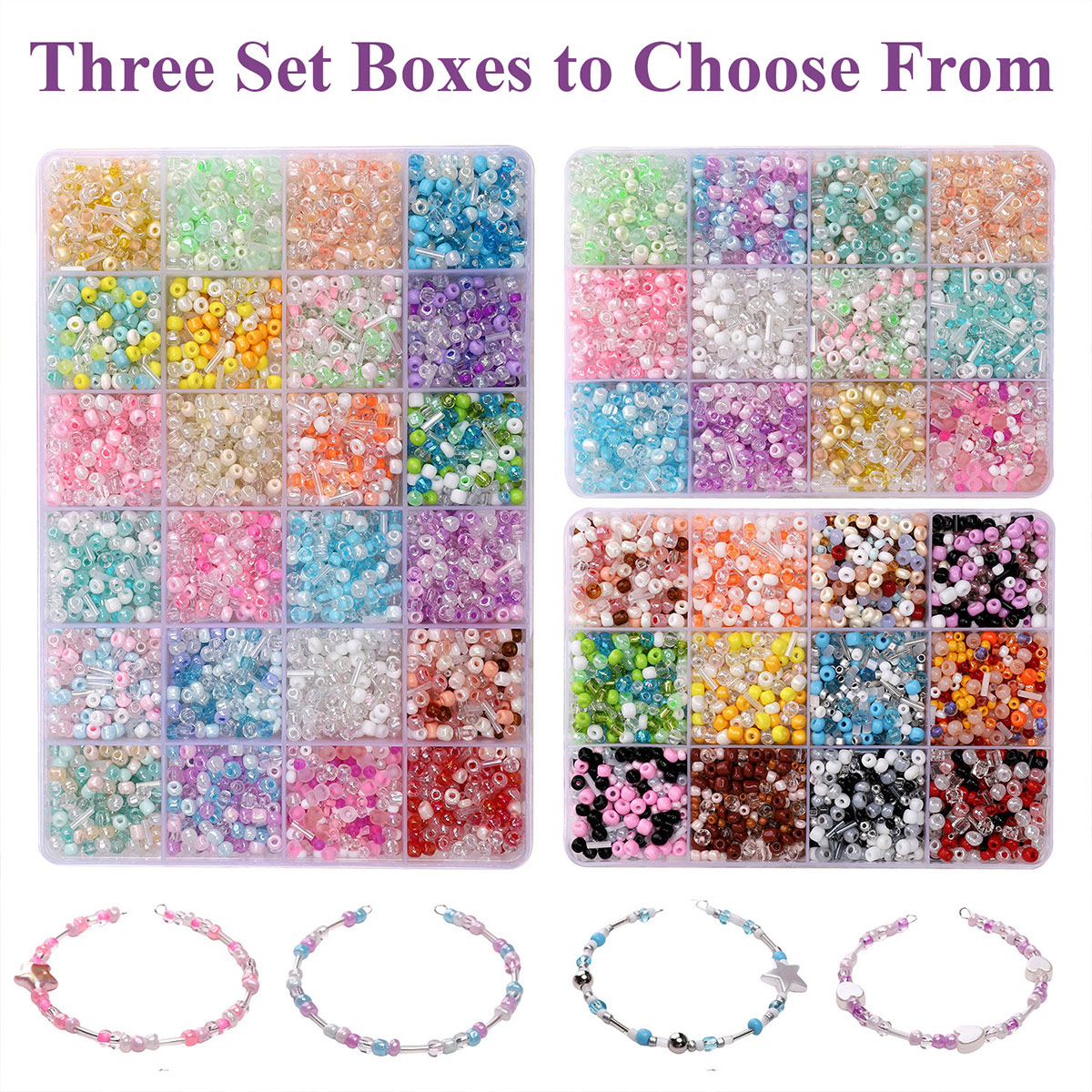 24 Grid Mixed Size Glass Seed  - Jewelry Making Tutorials のレビューと価格