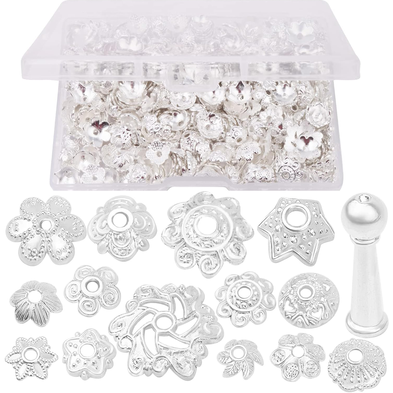 120 Gram Bright Silver Bead Ca - Jewelry Making Bali のレビューと価格