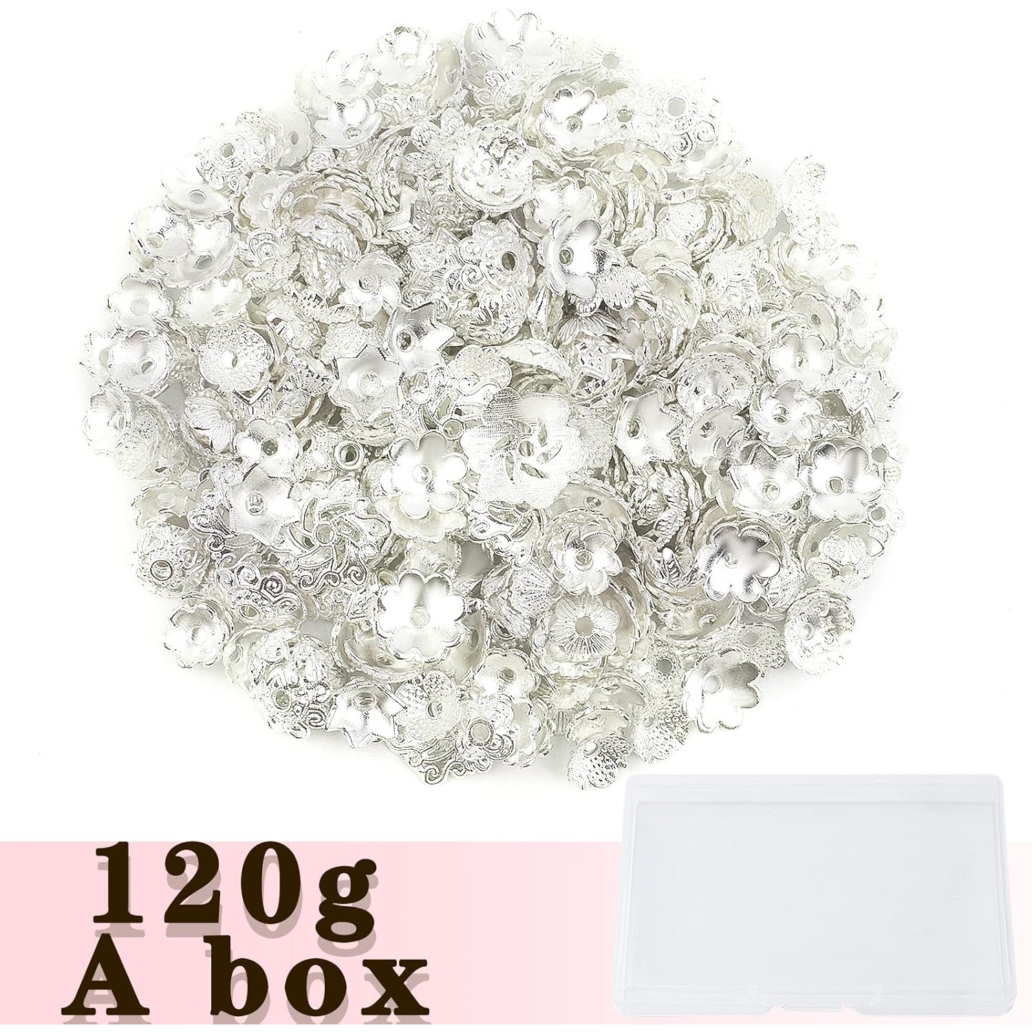 120 Gram Bright Silver Bead Ca - Jewelry Making Bali のレビューと価格