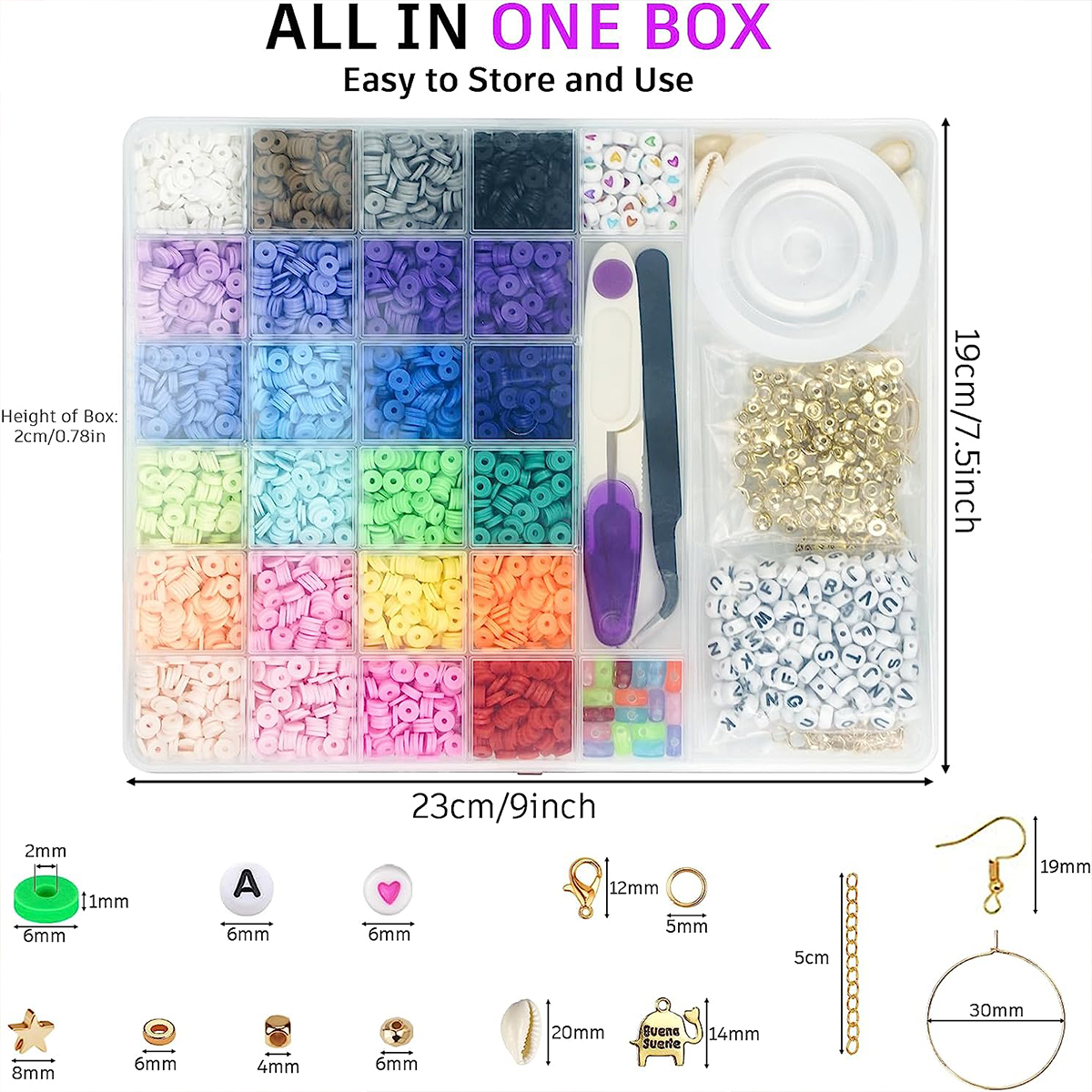 6000 Pcs 24 Colors Flat Round  - Jewelry Making Tutorials のレビューと価格