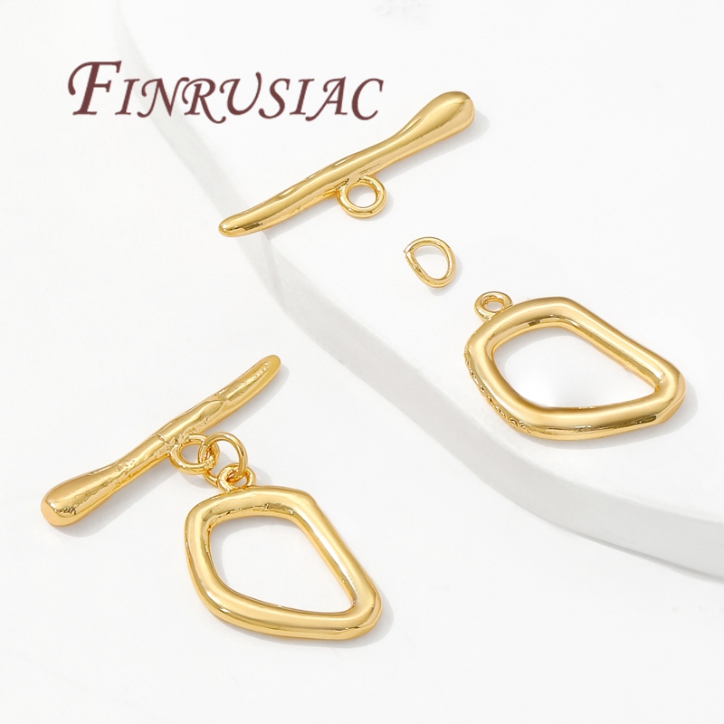 18K Gold Plated Toggle Clasps, - Toggle Clasp Gold のレビューと価格