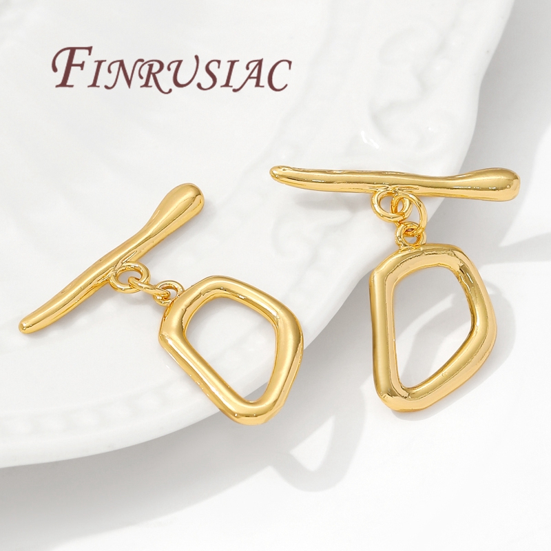 18K Gold Plated Toggle Clasps, - Toggle Clasp Gold のレビューと価格