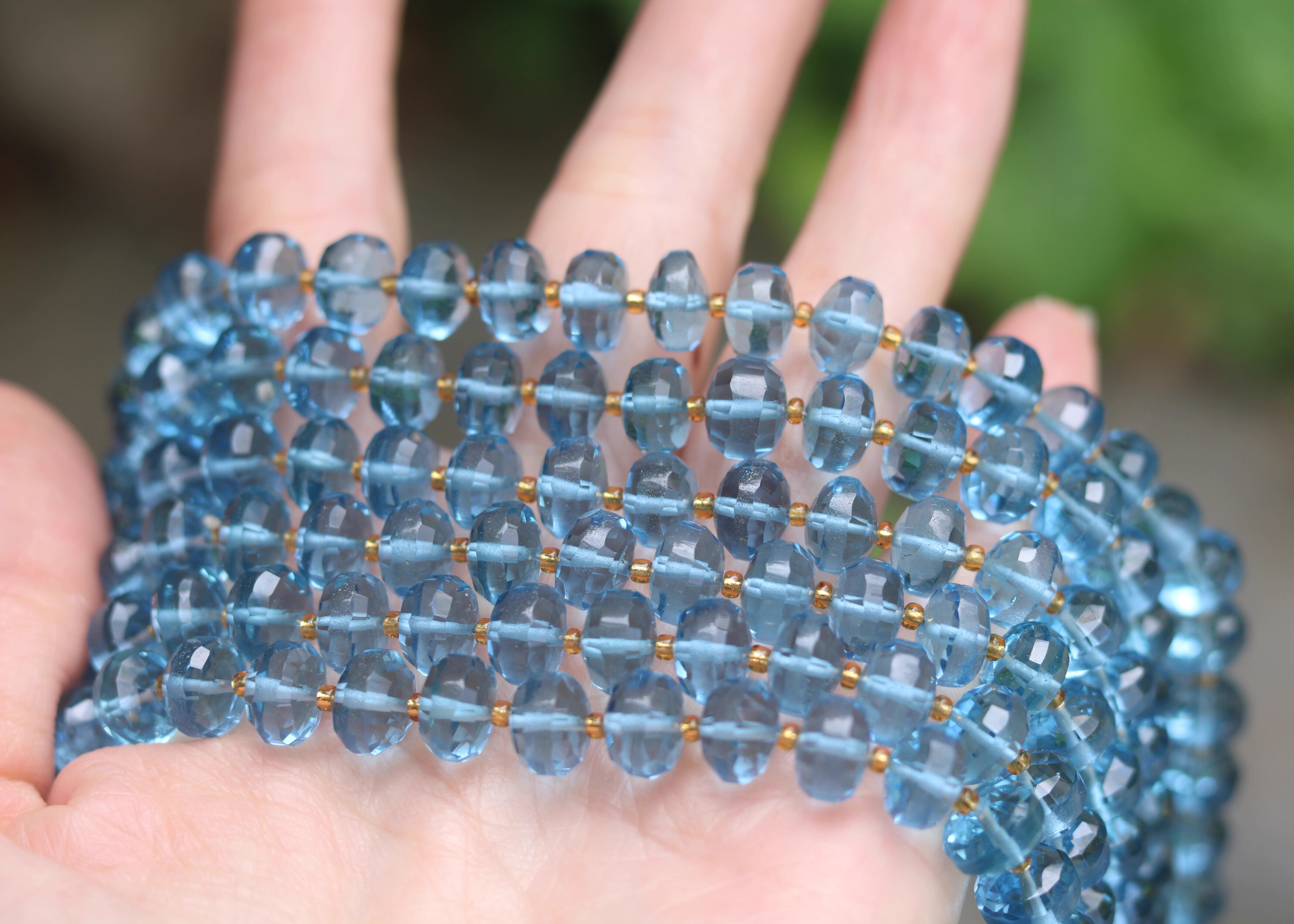 5pieces loose beads London blu - Jewelry Making In London のレビューと価格