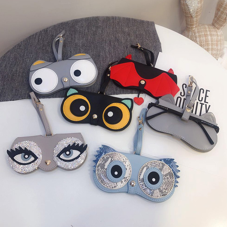ins cartoon cute glasses case  - Jewelry Making Glasses のレビューと価格