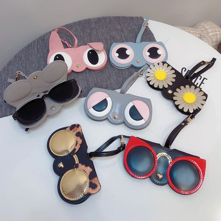 ins cartoon cute glasses case  - Jewelry Making Glasses のレビューと価格