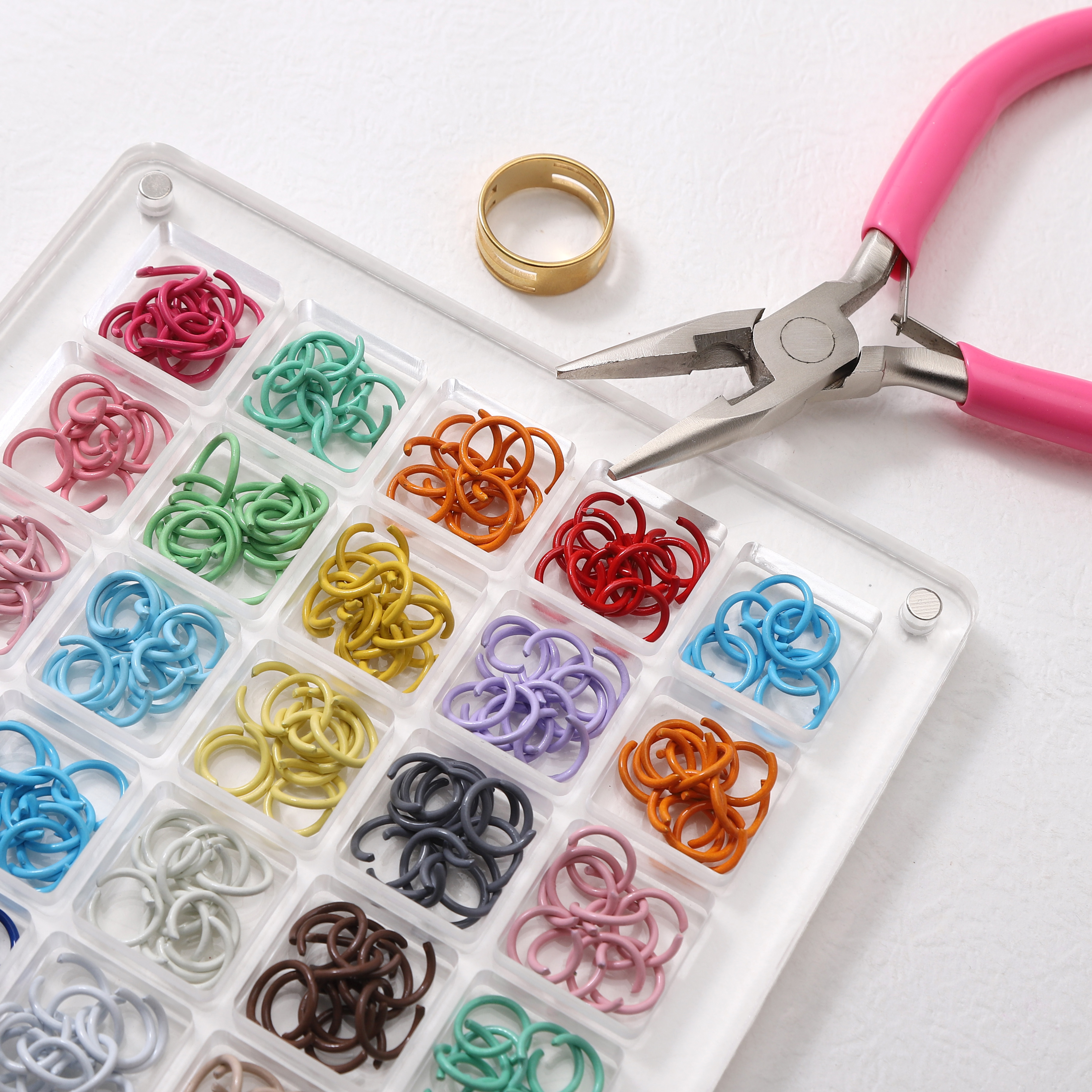 50pcs Iron Plated Open Jump Ri - Jump Ring Assorted のレビューと価格
