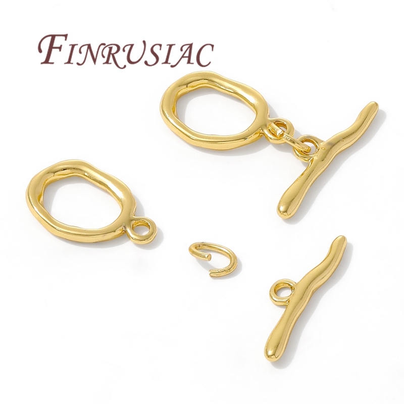 18K Gold Plated Toggle Clasp F - Toggle Clasp Gold のレビューと価格