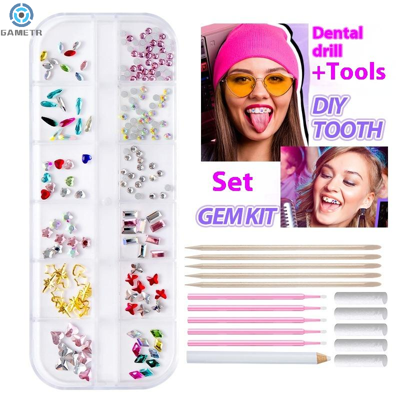 1 Set Dental Tooth Gems Crysta - Jewelry Making Workshops のレビューと価格