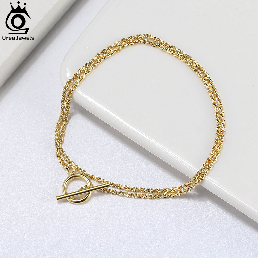ORSA JEWELS 14K Gold Plating 9 - Toggle Clasp Gold のレビューと価格