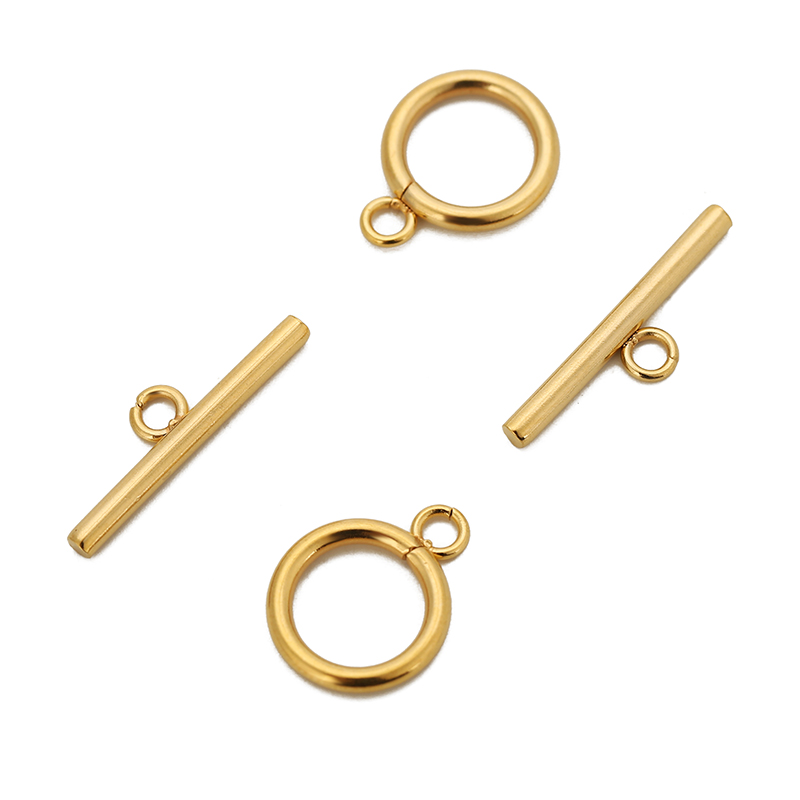 5/10sets/pack Stainless Steel  - Toggle Clasp Gold のレビューと価格