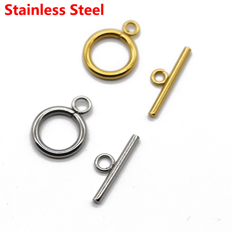 5/10sets/pack Stainless Steel  - Toggle Clasp Gold のレビューと価格