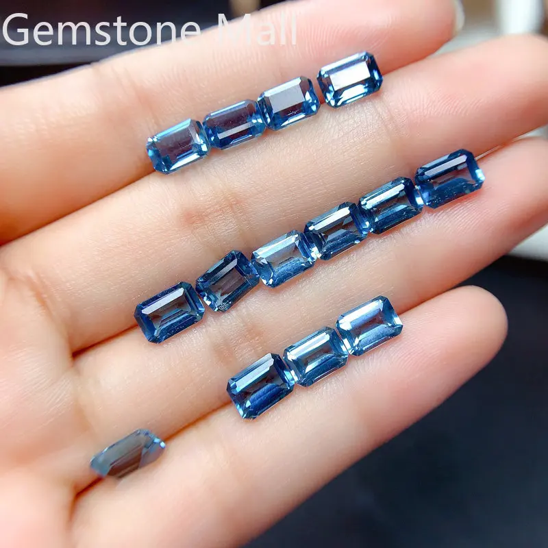 Emerald Cut Natural Topaz 4mm* - Jewelry Making In London のレビューと価格