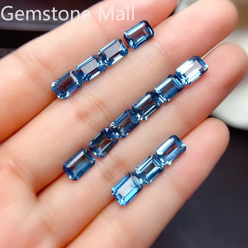 Emerald Cut Natural Topaz 4mm* - Jewelry Making In London のレビューと価格