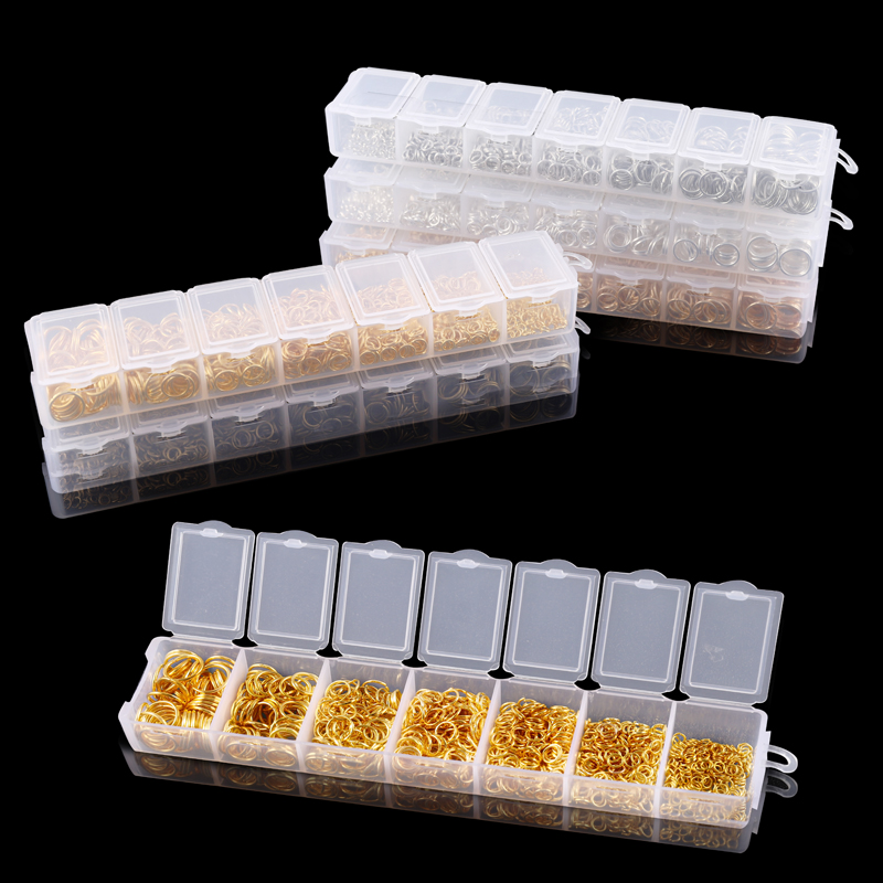 1370PCS/Set Mixed Metal Open J - Jump Ring Assorted のレビューと価格