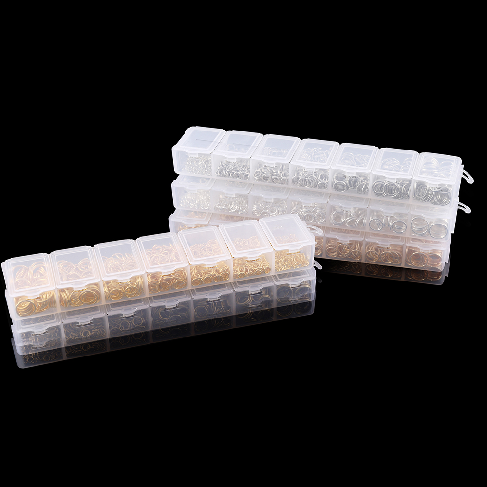 1370PCS/Set Mixed Metal Open J - Jump Ring Assorted のレビューと価格