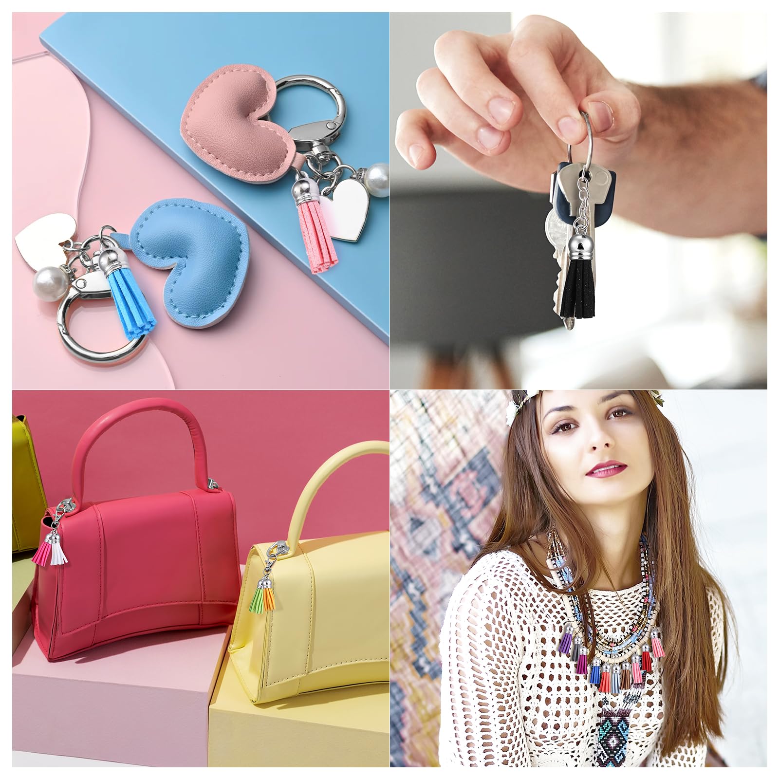 10/20/60 Pcs Mini Tassels Faux - Jewelry Making Tutorials のレビューと価格