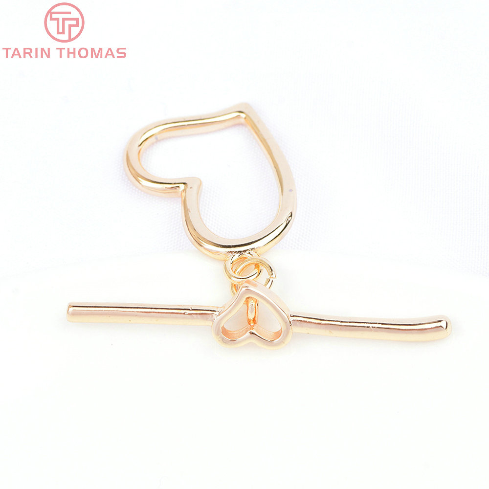 (6543) 4 Sets 15x19MM 24K Gold - Toggle Clasp Gold のレビューと価格