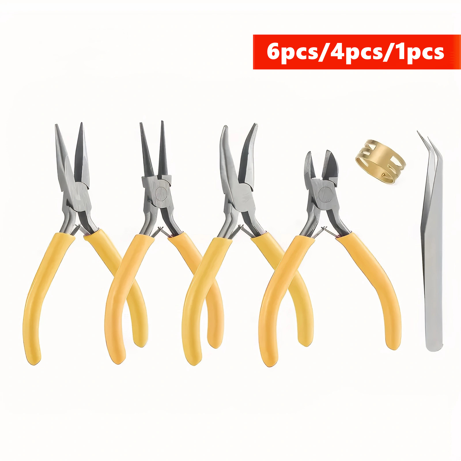 6/4/1pcs yellow Jewelry Making - Jewelry Making Needle Nose Pliers のレビューと価格