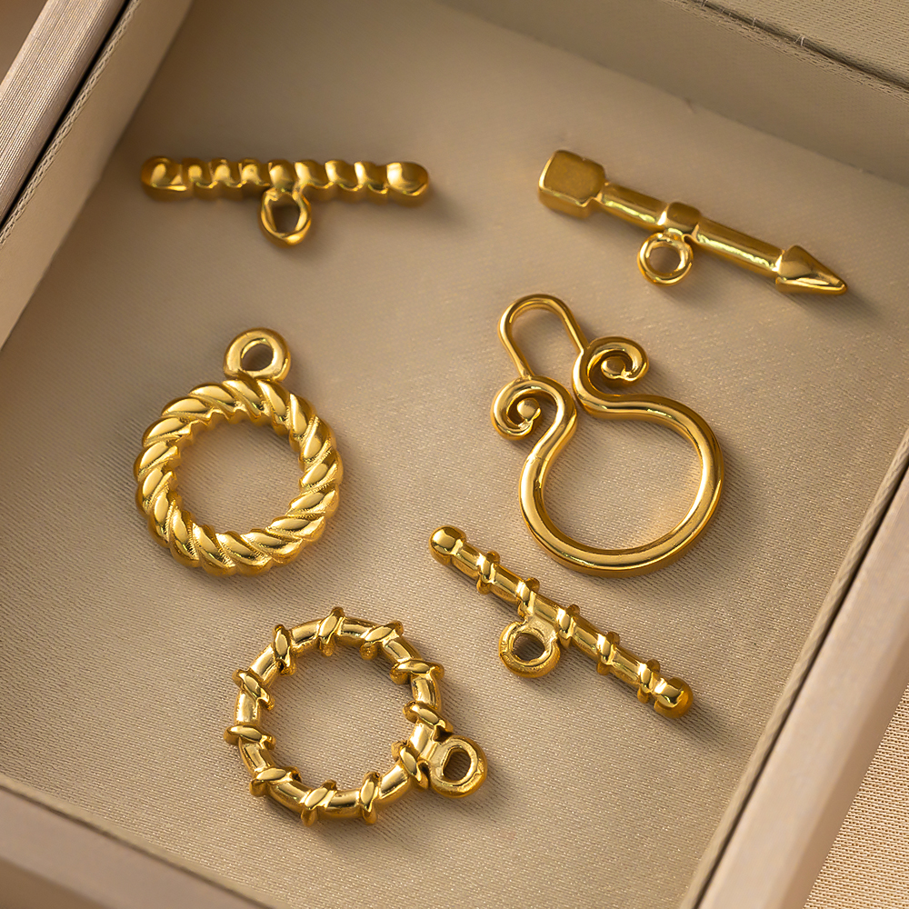2 Set tainless Steel  Gold Tog - Toggle Clasp Gold のレビューと価格